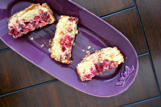 Fresh Cranberry Cake - DF with easy GF option // Naturally Lindsey