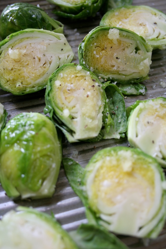 Garlic Roasted Brussel Sprouts // Naturally Lindsey